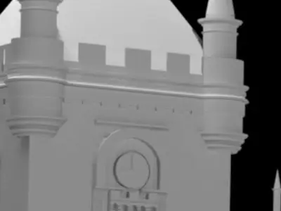 classic building  3D print model