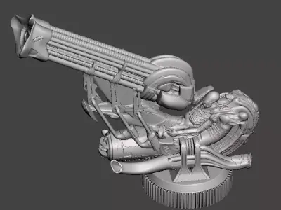 jockey alien 3d printable  3D print model