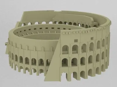 colosseum roman coliseum 3D print model
