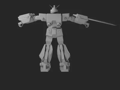 Gundam Mecha Robot 3D model