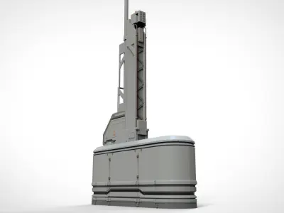 sci fi Mast 2 3D model