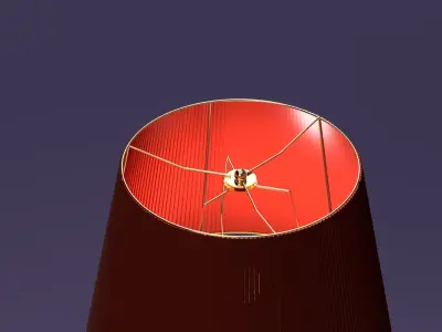 Lamp Red and Gold  3D model