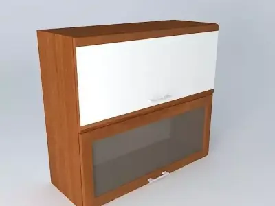 Cabinets office cabinet with glass door Free 3D model