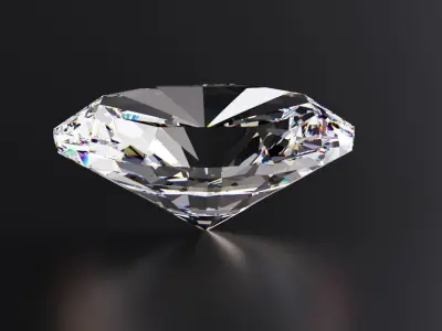 Brilliant diamond 3D model