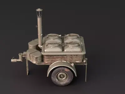 Military Field Kitchen 3D model