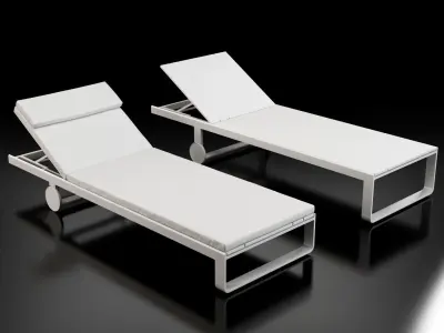 Gandia Blasco Flat chaise longue 3D model