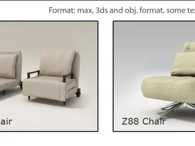 20 - Furniture pack N2 3D model