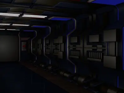 Sci Fi Interior 3D model order