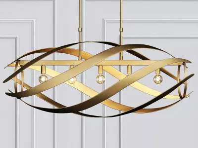 Trephine Oval Chandelier 3D model