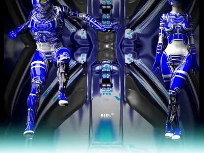 Daz Robot Low-poly 3D model