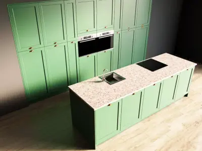 2-Kitchen2 matte 1 3D model