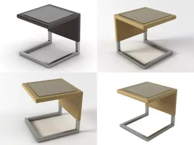 Luxor low table - Pouf 3D model