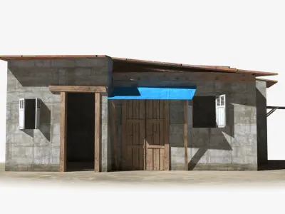 Slum x20 Low-poly 3D model