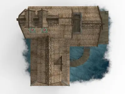 Viking House 03 Low-poly 3D model