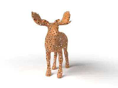 MooseII Voronoi Low-poly 3D model