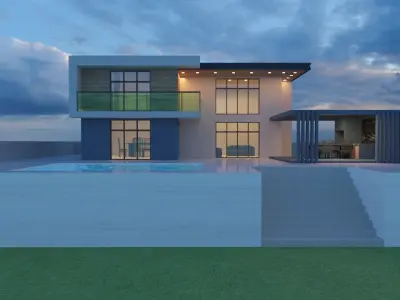 Modern Elevation Design 3D model