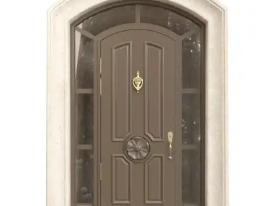 Entrance classic door 92 3D model