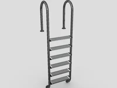 Pool Ladder 2 Low-poly 3D model