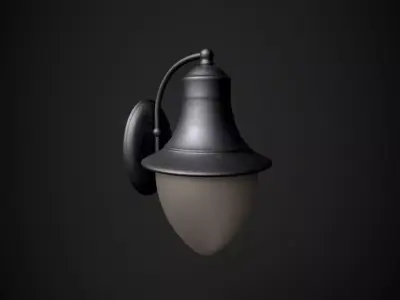 Wall Lamp Free low-poly 3D model buy