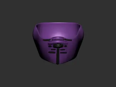 helmet high poly sculpt 3d printable  3D model 159