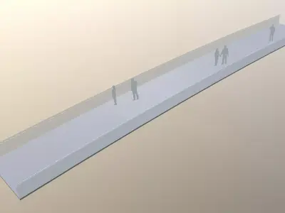 Simple bridge Free 3D model