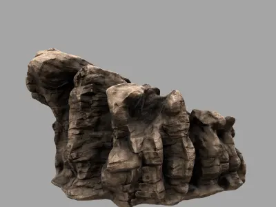 Rock Low-poly 3D model shop