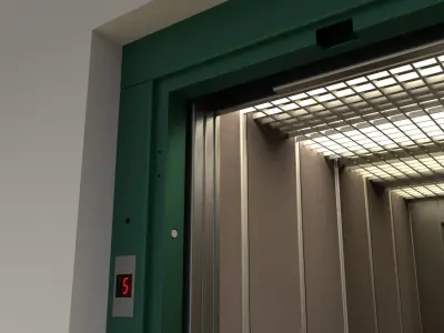 European vintage elevator 3D model