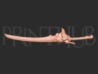 Raizan Sword Level 2  Onimusha Fan Art  Cosplay STL File 3D print model