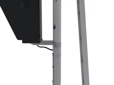 Train Traffic Light 4 3D model