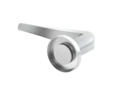 Eurospec Shaped Stainless Steel Door Handle 3D model