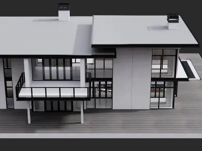 MODERN HOUSE NO5 A 3D model