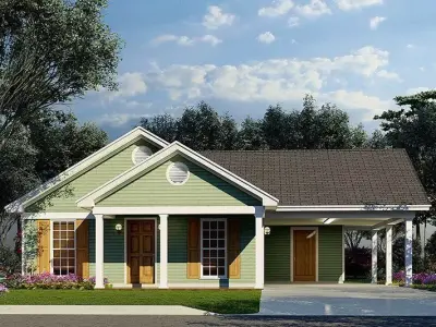 Complete House Plan with 3D Model  Ready for Construction 3D model