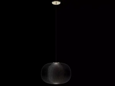 Santa and Cole Lampara 65 Oval Striped Pendant Light Model 3D model