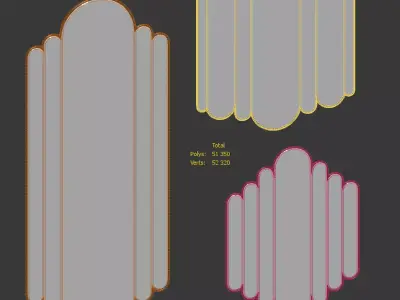 Renee Mirror AnthroHome Mirror Set 3D model