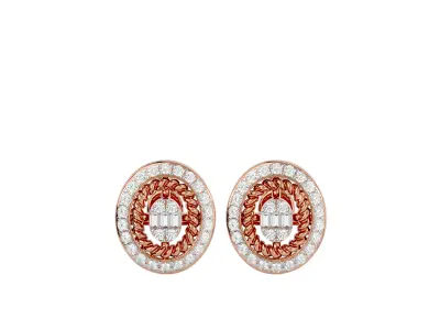 Light Minimalist Diamond Ring Earrings Pendant Set 3D print model 5
