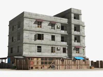 25 Slum Collection 3D Model Pack