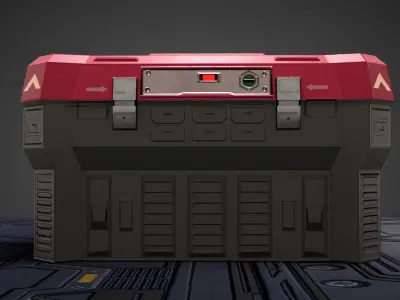 Sci Fi Box  Low-poly 3D model