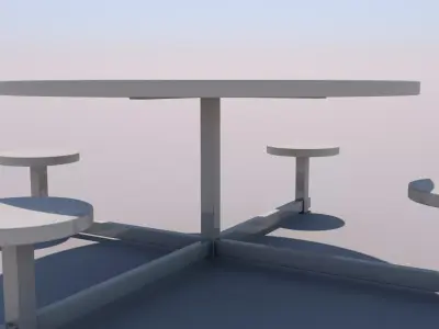 Park Seats 3D model