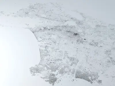 Greater Los Angeles Streets and Buildings 3D model