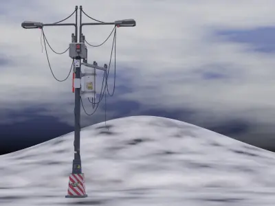 street lamp Free low-poly 3D model