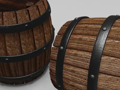 Fantasy Barrel 3D model