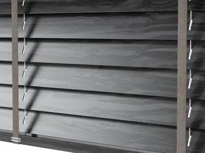 Wooden blinds Set 23 3D model
