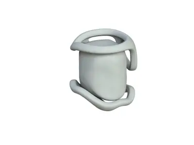 SciFi Shape Object Low Poly Low-poly 3D model order