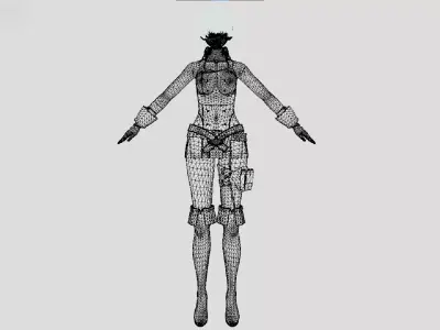 Reiko Or Lei - Bikini Zombie Slayers - Oneechanbara Origins Low-poly 3D model