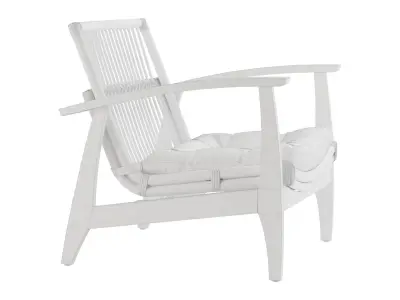 Rattan Lounge Chair 3D model