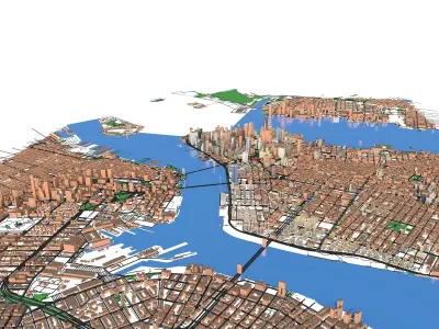 New York City USA 3D model