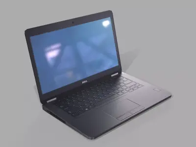 Notebook E5470 game ready Low-poly 3D model