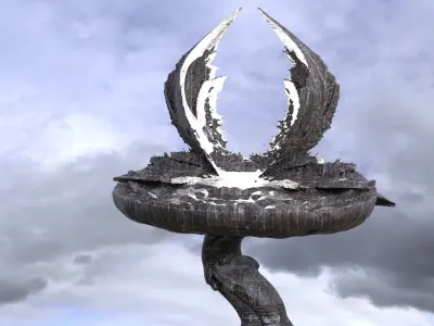 Sci fi Flower Mushroom 4 3D model