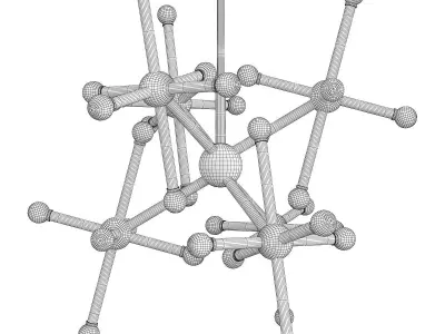 Corbett Jackstone Chandelier Low-poly 3D model