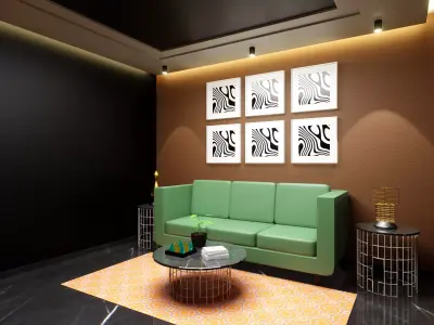 mini home theater for small home Low-poly 3D model